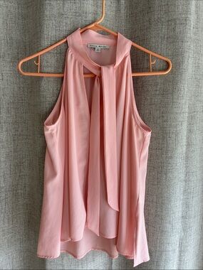 Haute Monde Blush Pink Tie-Neck Sleeveless Camisole